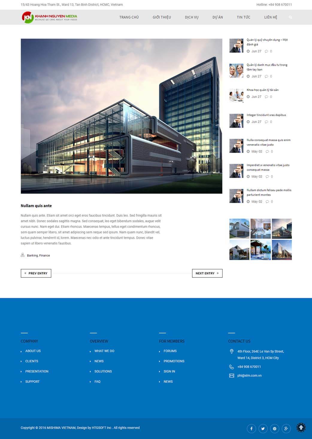 thiet ke web nhat chi tiet du an