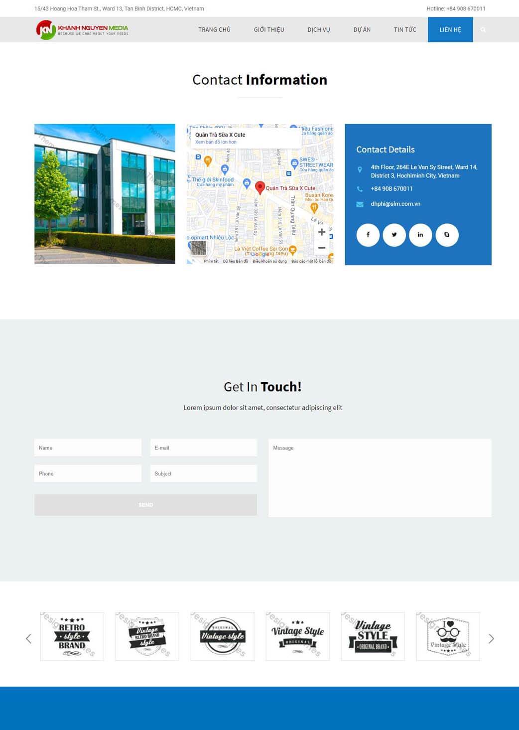 thiet ke web nhat lien he