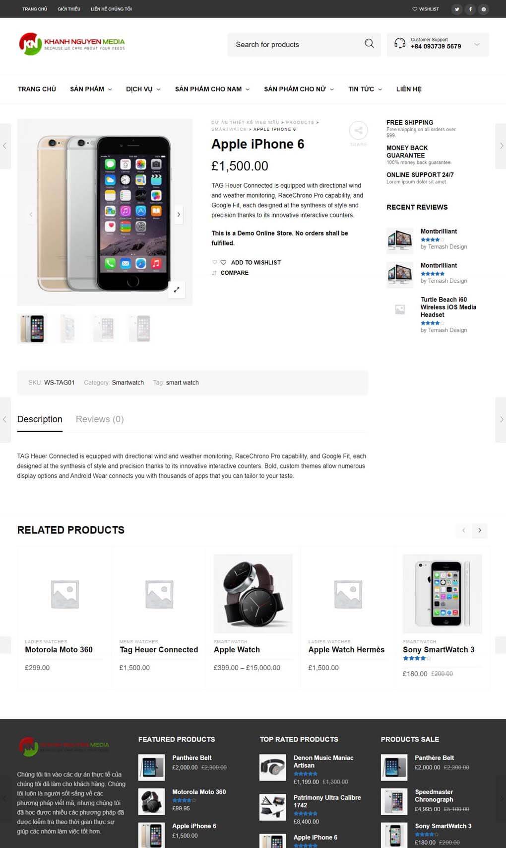 thiet ke web shop dep product detail